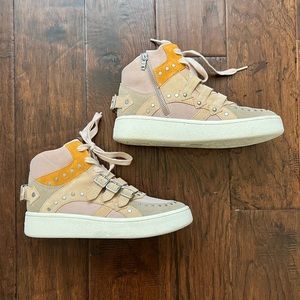 FLASH SALE!! Coach suede high top sneakers